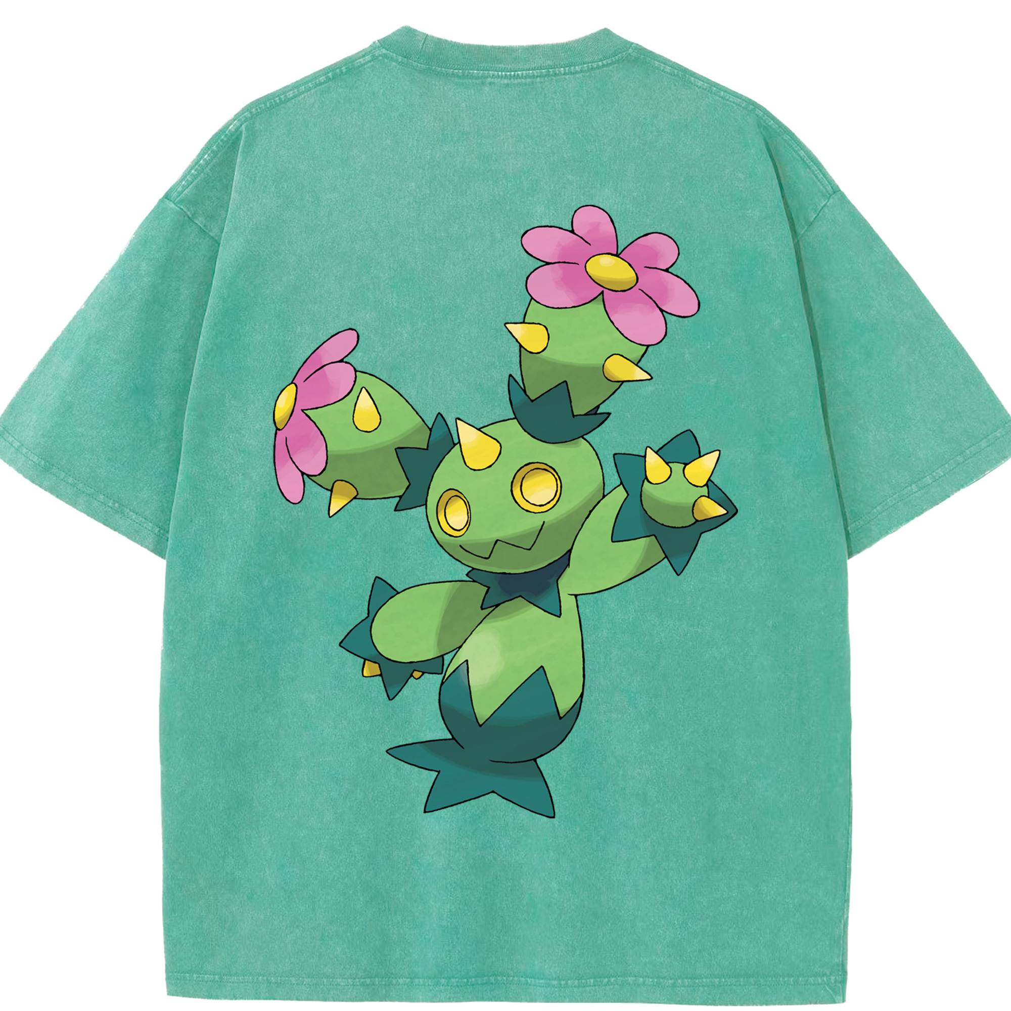 （画像用） ポケットモンスター Pokémon 綿100% ヴィンテージ風 半袖Tシャツ（背面プリント）